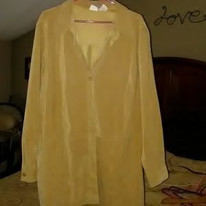 Tan longer style blazer coat